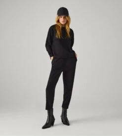 Pantalon à Pinces Noir -Lingerie Sipp pantalon droit pince noir 4