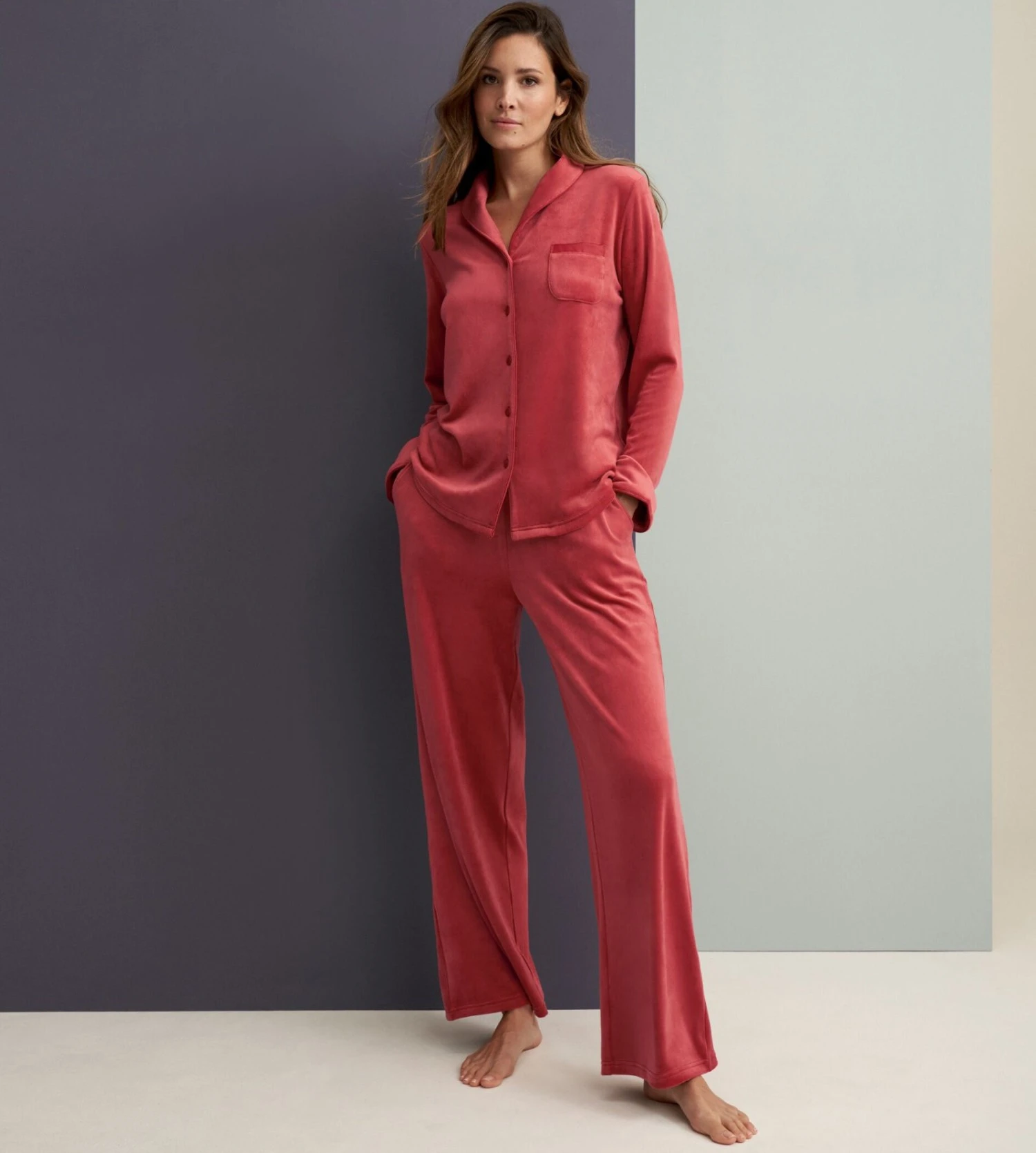 Triumph Pantalon En Velours Mix & Match Mannish Red 5 Triumph Pantalon En Velours Mix & Match Mannish Red – Image 3