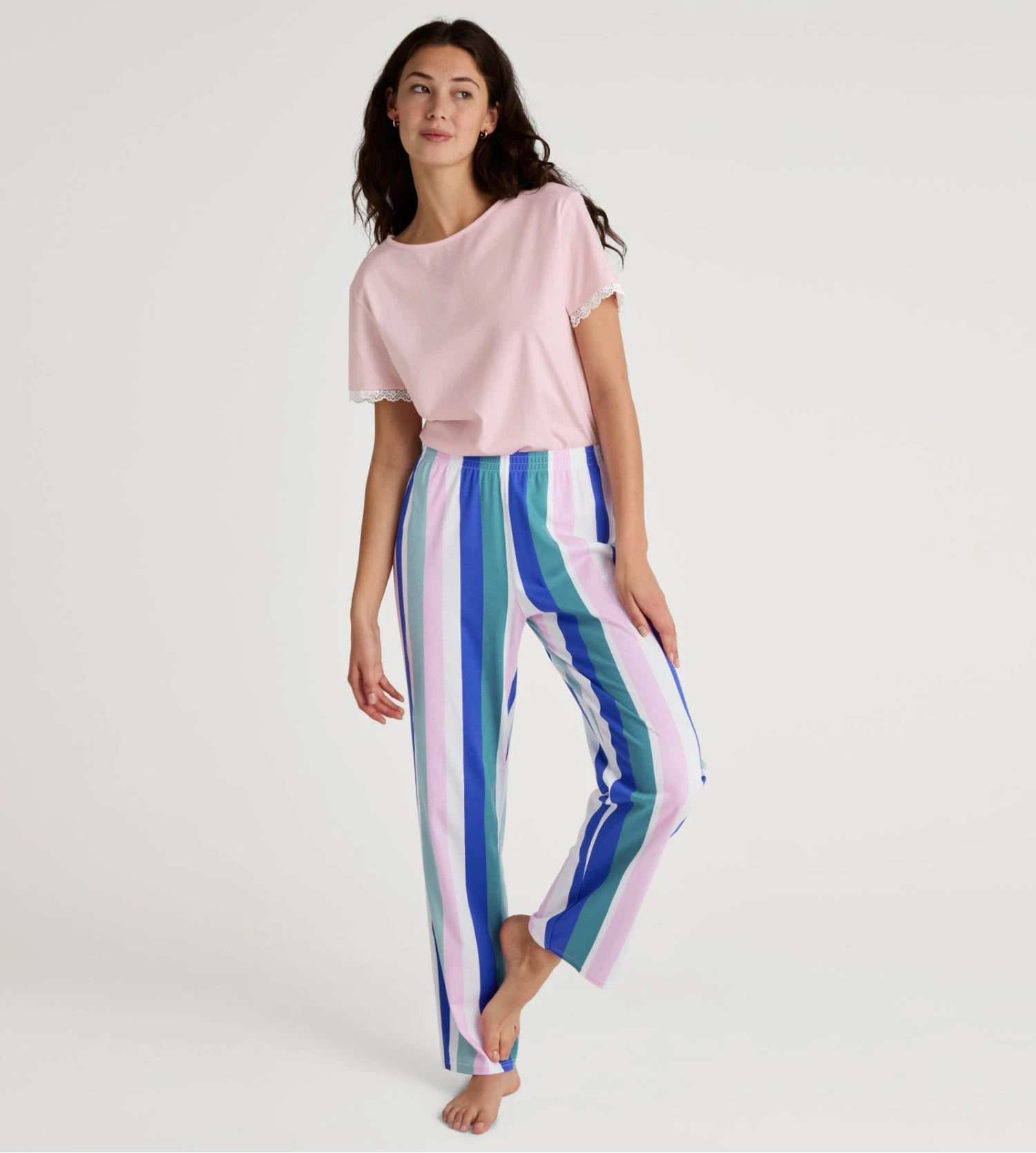 Calida Pantalon Droit à Rayures Multicolore Pour Femme Favourites Coast 7 Calida Pantalon Droit à Rayures Multicolore Pour Femme Favourites Coast – Image 5
