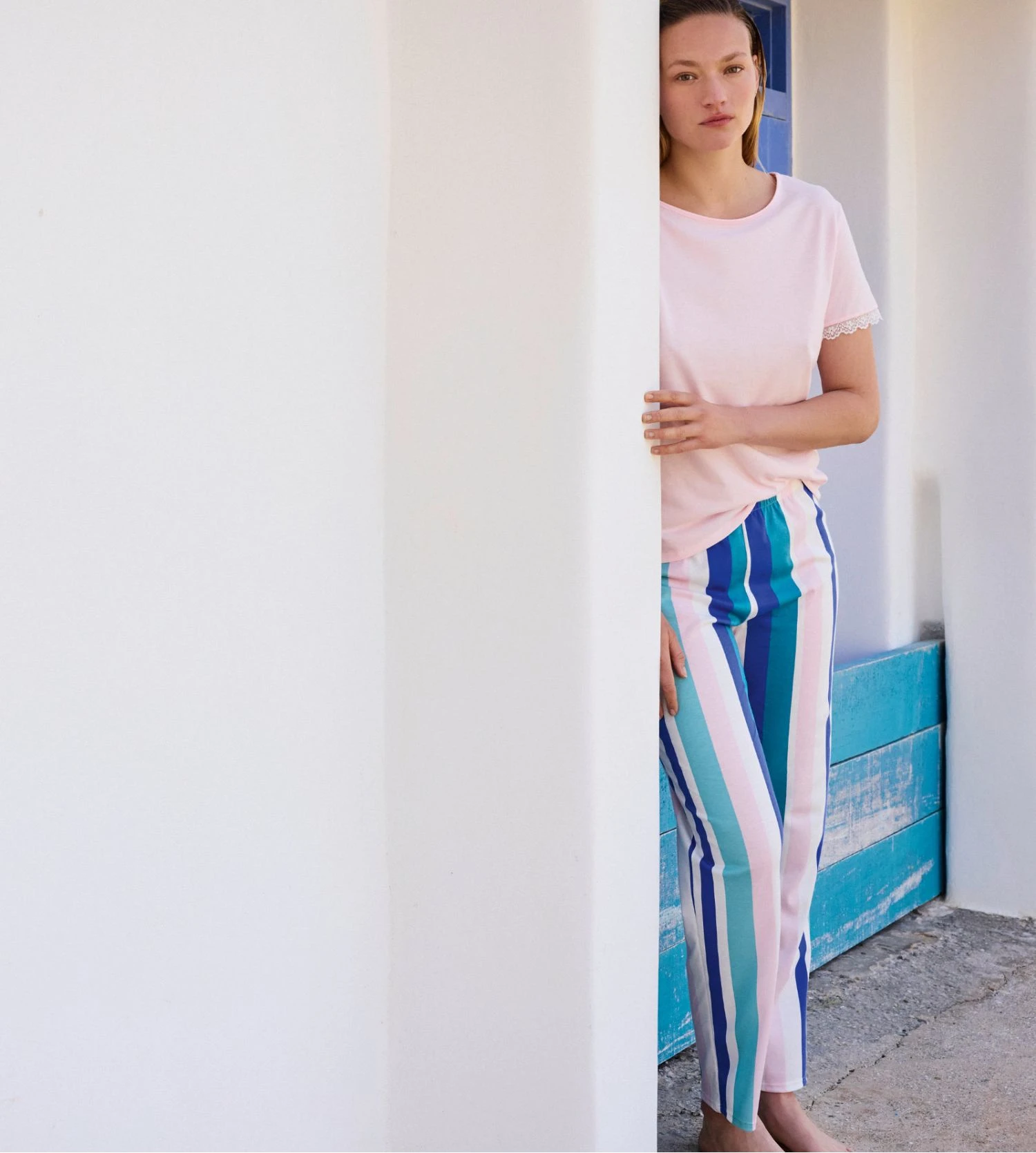 Calida Pantalon Droit à Rayures Multicolore Pour Femme Favourites Coast 8 Calida Pantalon Droit à Rayures Multicolore Pour Femme Favourites Coast – Image 6