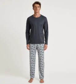 Calida Pantalon Homme RMX Sleep Leisure Sleet Grey -Lingerie Sipp pantalon h droit 952 sleet grey gris 3