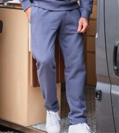 Pantalon De Jogging Droit Pour Homme Bleu