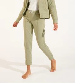 Banana Moon Pantalon Jogging En Coton Cozy Modelo Vert