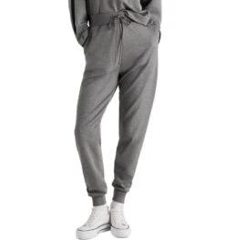 Pantalon de Jogging Ysabel Mora Gris Anthracite – Loungewear Douceur en Viscose Sport-Chic -Lingerie Sipp pantalon jogging ressere melange grey 1
