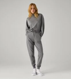 Pantalon de Jogging Ysabel Mora Gris Anthracite – Loungewear Douceur en Viscose Sport-Chic -Lingerie Sipp pantalon jogging ressere melange grey 3