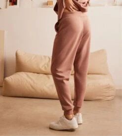 Pantalon De Jogging URBAN Taupe Rose -Lingerie Sipp pantalon jogging ressere taupe rose 2