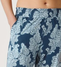 Calida Pantalon Large Femme Favourites Botanic Deep Dive Petrol - Loungewear Coton & Modal -Lingerie Sipp pantalon large femme 497 bleu 2