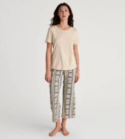 Calida Pantalon Large 7/8 Femme Imprimé Favourites Sun – Dune Beige Coton & Modal 13 Calida Pantalon Large 7/8 Femme Imprimé Favourites Sun – Dune Beige Coton & Modal -Lingerie Sipp pantalon large femme dune beige 5