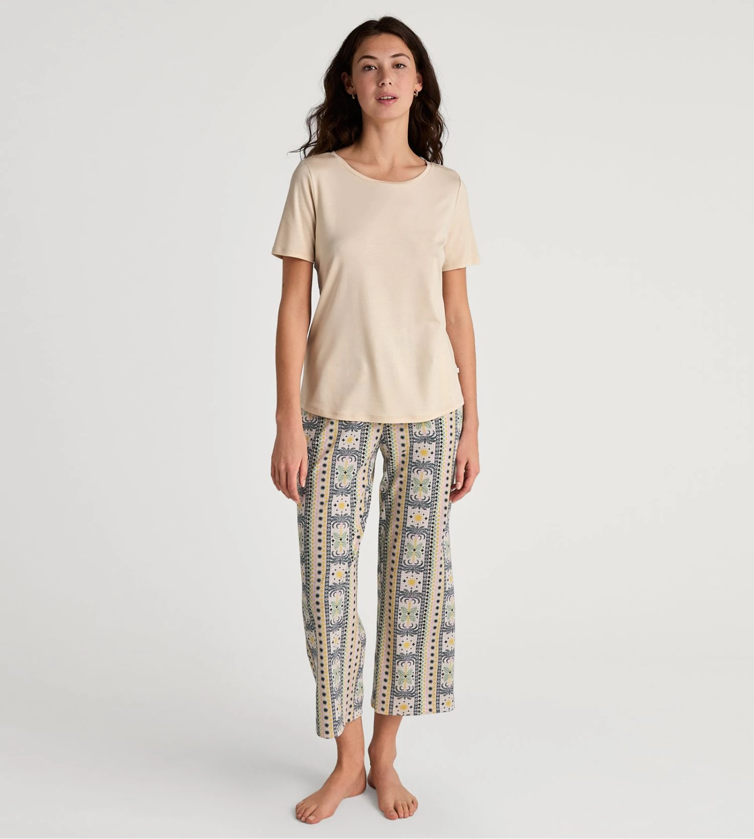 Calida Pantalon Large 7/8 Femme Imprimé Favourites Sun – Dune Beige Coton & Modal 8 Calida Pantalon Large 7/8 Femme Imprimé Favourites Sun – Dune Beige Coton & Modal – Image 6