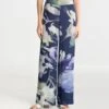 Pantalon En Viscose Effet Lin Imprimé -Lingerie Sipp pantalon large viscose