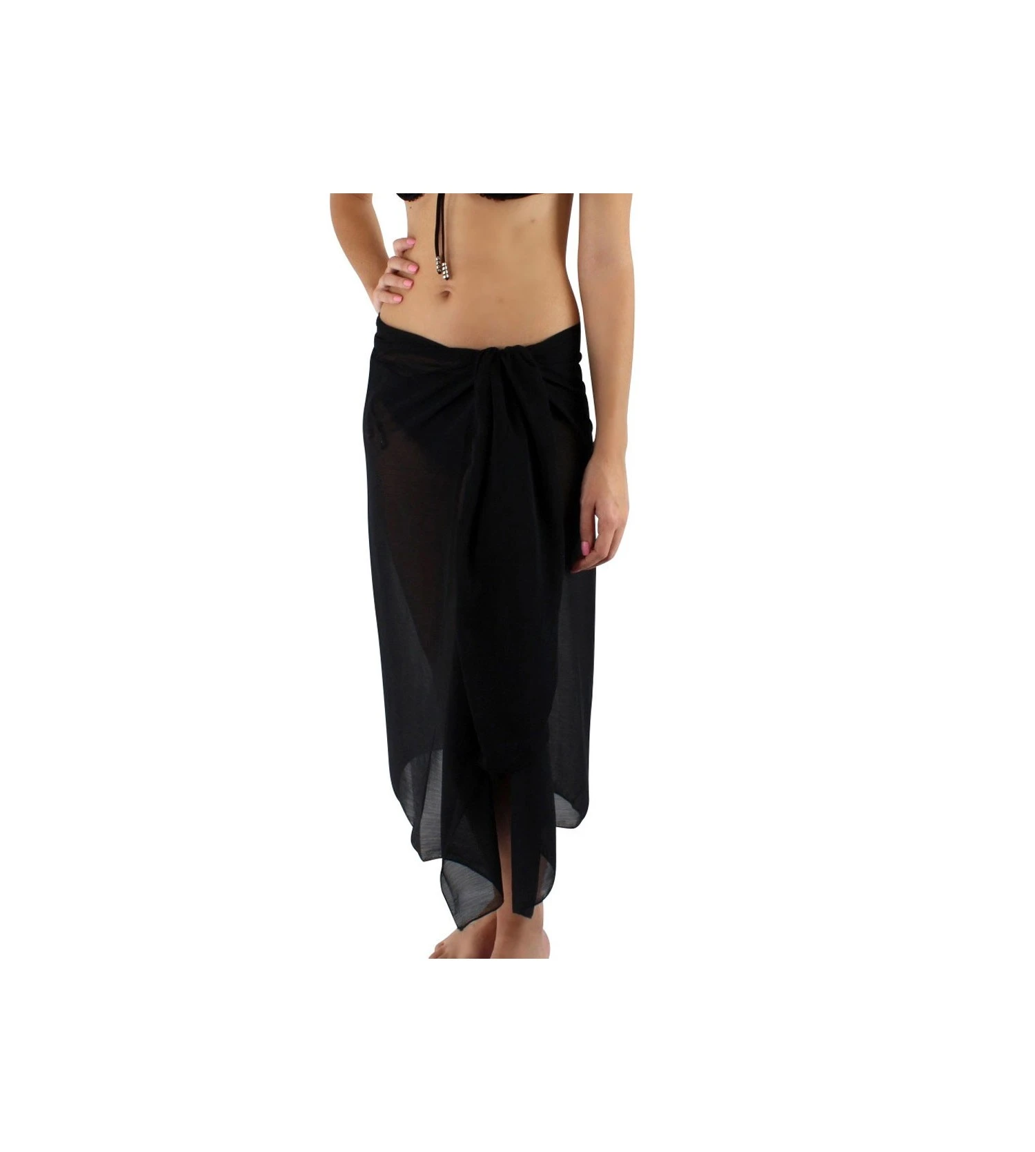 Janine Robin Paréo de Plage Long Noir – Collection Charme Modulable en Robe 5 Janine Robin Paréo de Plage Long Noir – Collection Charme Modulable en Robe – Image 3