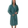 Peignoir éponge à Capuche Pour Homme Bleu Ocean -Lingerie Sipp peig h capuche eponge velours ocean