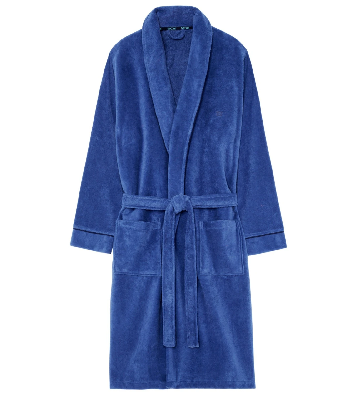 Peignoir éponge Pour Homme Yvan Jeans Blue 4 Peignoir éponge Pour Homme Yvan Jeans Blue – Image 2