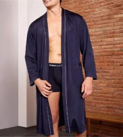 Eden Park Peignoir Kimono Pour Homme Marine