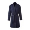 Peignoir Mixte Homme / Femme Nid D'abeille 100cm Marine -Lingerie Sipp peignoir mixte nid d abeille 100cm marine
