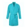 Peignoir Mixte Turquoise Wewo en Coton Nid d'abeille – Style Kimono Thalasso 100cm 2 Peignoir Mixte Turquoise Wewo en Coton Nid d'abeille – Style Kimono Thalasso 100cm -Lingerie Sipp peignoir mixte nid d abeille 100cm turquoise