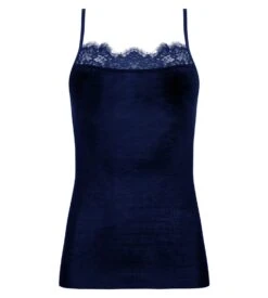 Top Bretelles Fines Laine Et Soie Plaisir Caresse Pierre Bleue -Lingerie Sipp plaisir caresse top bf laine et soie 5066 pierre bleu 1