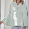 Poncho Boutonné Pilou Vert Clair 2 Poncho Boutonné Pilou Vert Clair -Lingerie Sipp poncho cape bout pilou uni p38 epi