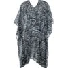 Tunique En Voile Imprimé Noir & Blanc -Lingerie Sipp poncho coton noir blanc