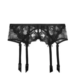 Porte-jarretelles Dressing Floral NOIR 5 Porte-jarretelles Dressing Floral NOIR -Lingerie Sipp porte jarretelles dressing floral noir 1