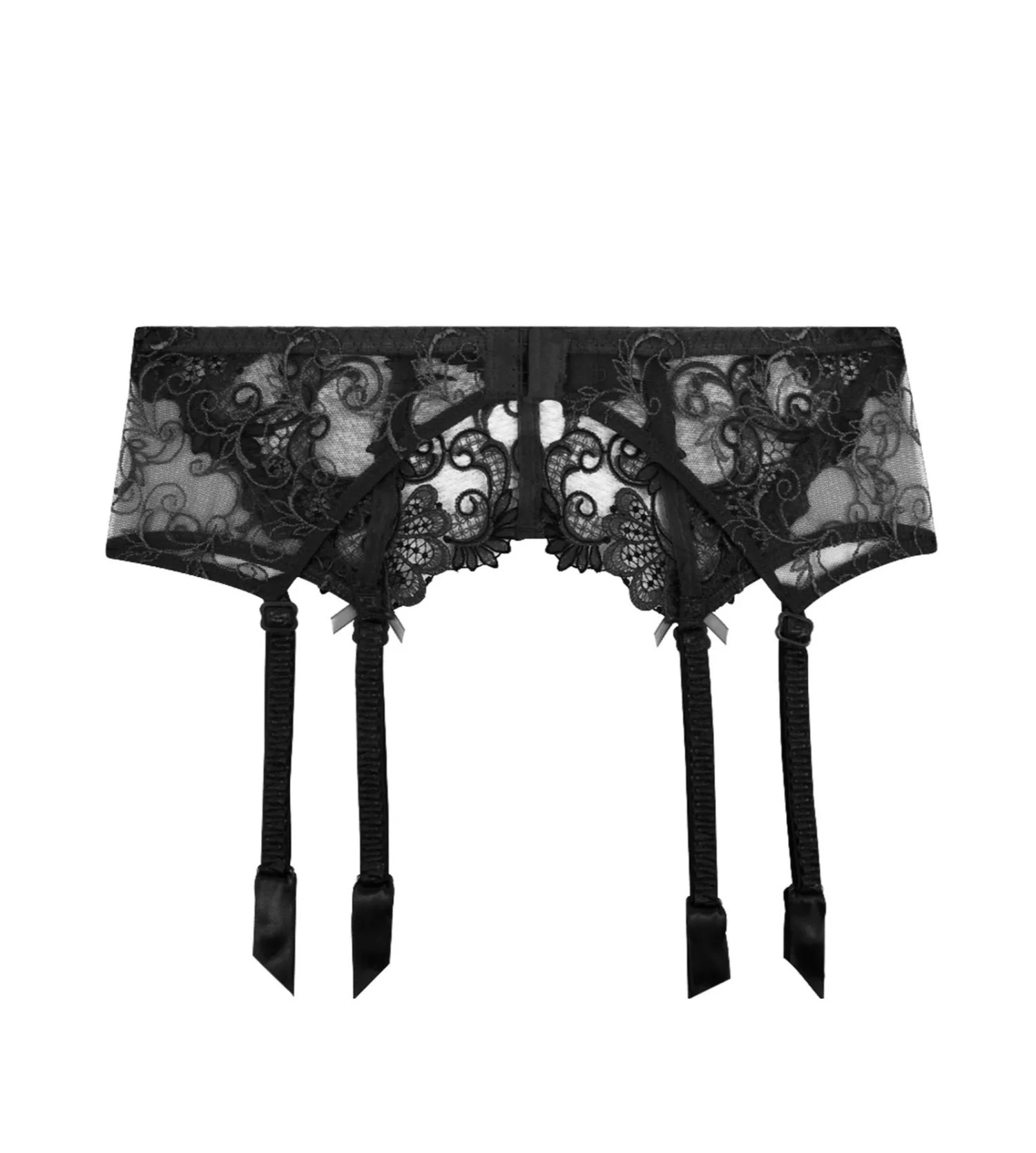 Porte-jarretelles Dressing Floral NOIR 4 Porte-jarretelles Dressing Floral NOIR – Image 2
