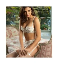 Porte-jarretelles Orchidée Beauté NACRE -Lingerie Sipp porte jarretelles orchidee beaute nacre 2
