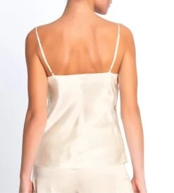 Lise Charmel Princesse Iris Écru Nacre – Caraco en Satin de Soie et Guipure -Lingerie Sipp princesse iris caraco 0199 ecru nacre blanc 3