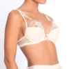 Soutien-gorge Plunge 1/2 Mousse Princesse Iris Écru Nacre -Lingerie Sipp princesse iris sg plunge demi mousse 0199 ecru nacre blanc