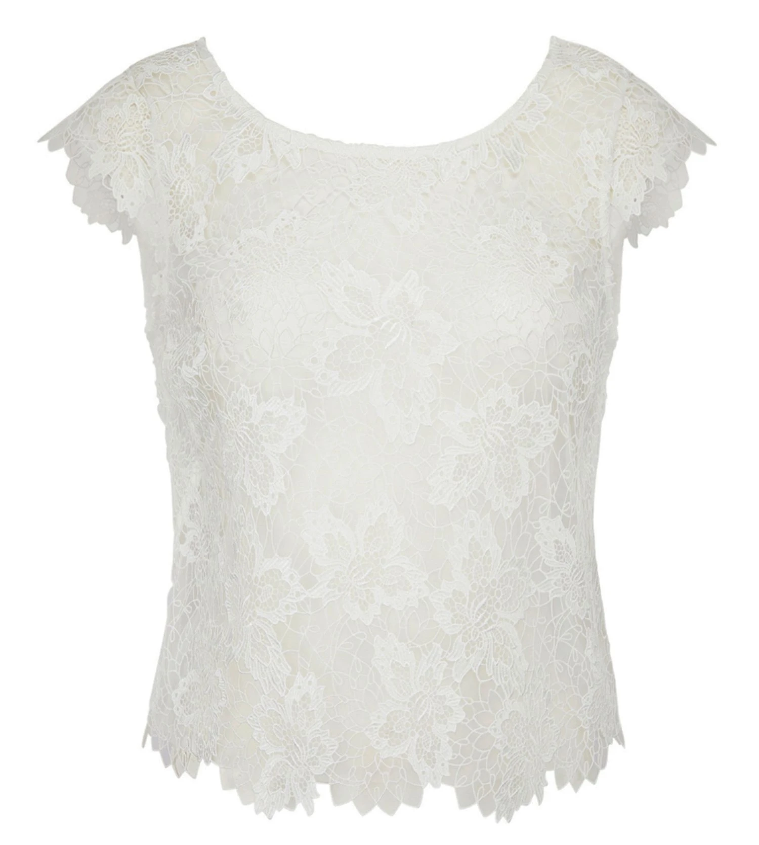 Top en Dentelle Lise Charmel Princesse Iris Écru Nacre - Haut de Luxe en Guipure et Soie 4 Top en Dentelle Lise Charmel Princesse Iris Écru Nacre - Haut de Luxe en Guipure et Soie – Image 2