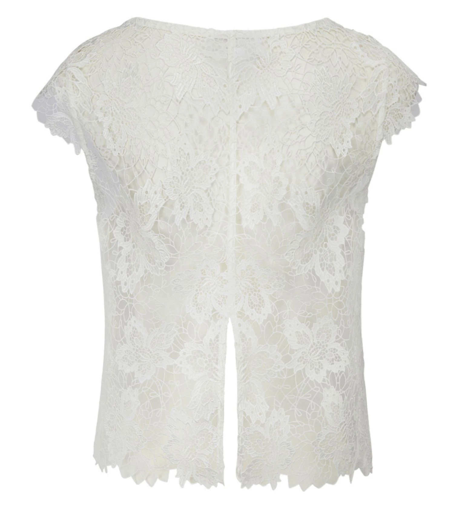 Top en Dentelle Lise Charmel Princesse Iris Écru Nacre - Haut de Luxe en Guipure et Soie 9 Top en Dentelle Lise Charmel Princesse Iris Écru Nacre - Haut de Luxe en Guipure et Soie – Image 7