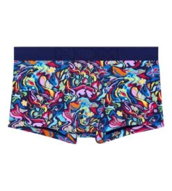 Hom Boxer Court Psychedelic Multicolore - Microfibre Technique avec Ceinture Sans Couture -Lingerie Sipp psychedelic trunk p023 multico print p023 multico print 1