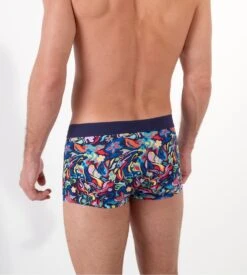 Hom Boxer Court Psychedelic Multicolore - Microfibre Technique avec Ceinture Sans Couture -Lingerie Sipp psychedelic trunk p023 multico print p023 multico print 3