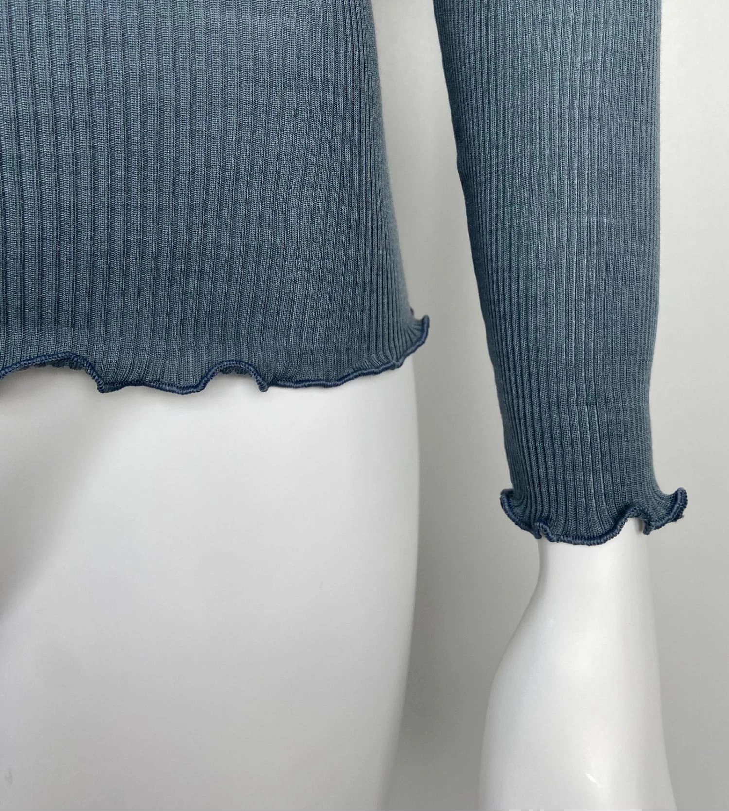 Pull Laine & Soie Femme Bleu Sucre 5 Pull Laine & Soie Femme Bleu Sucre – Image 3