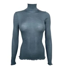 Pull Laine & Soie Femme Bleu Sucre