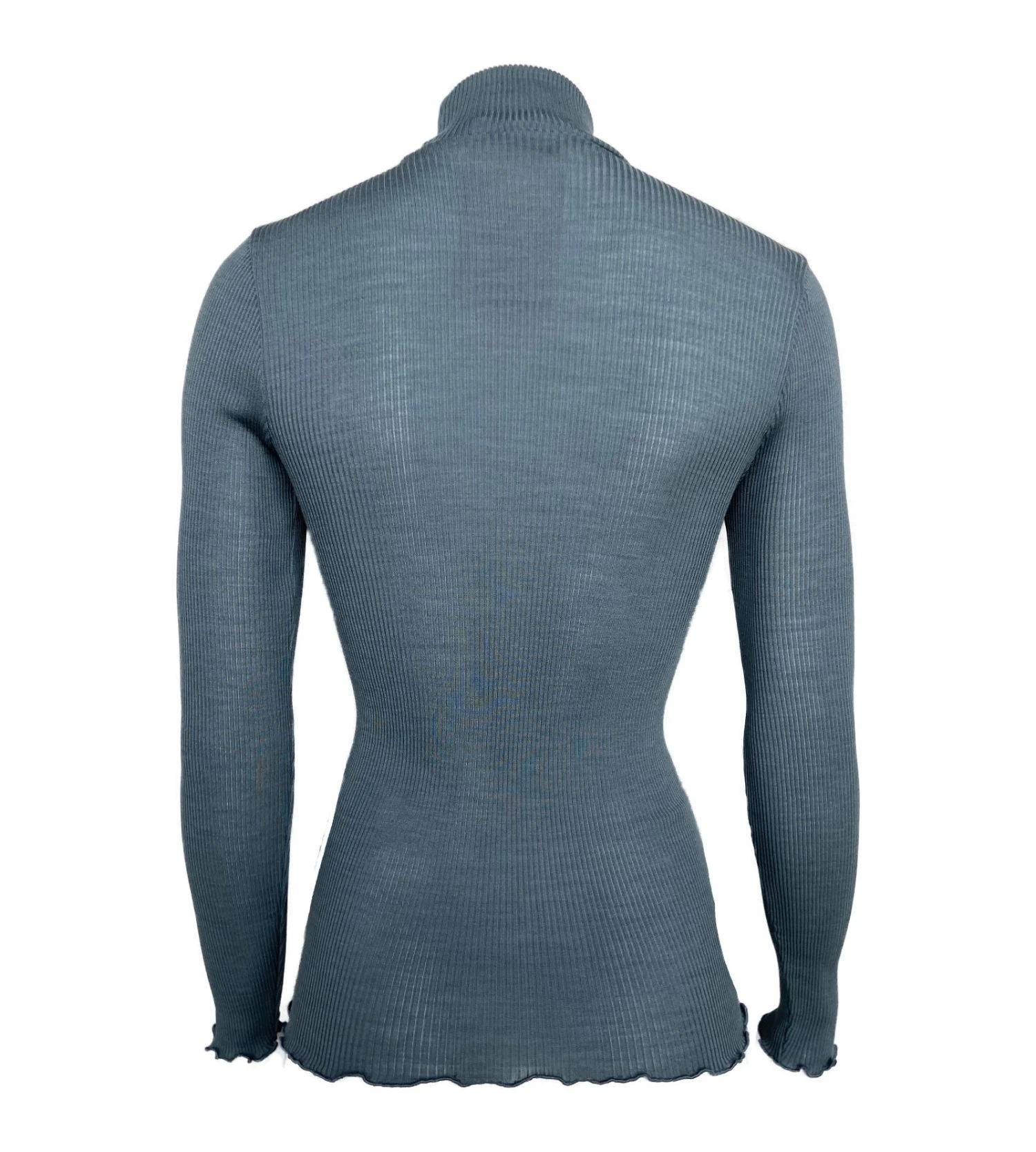 Pull Laine & Soie Femme Bleu Sucre 6 Pull Laine & Soie Femme Bleu Sucre – Image 4