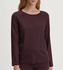 Calida Top à Manches Longues DSW Balancing Black Cherry
