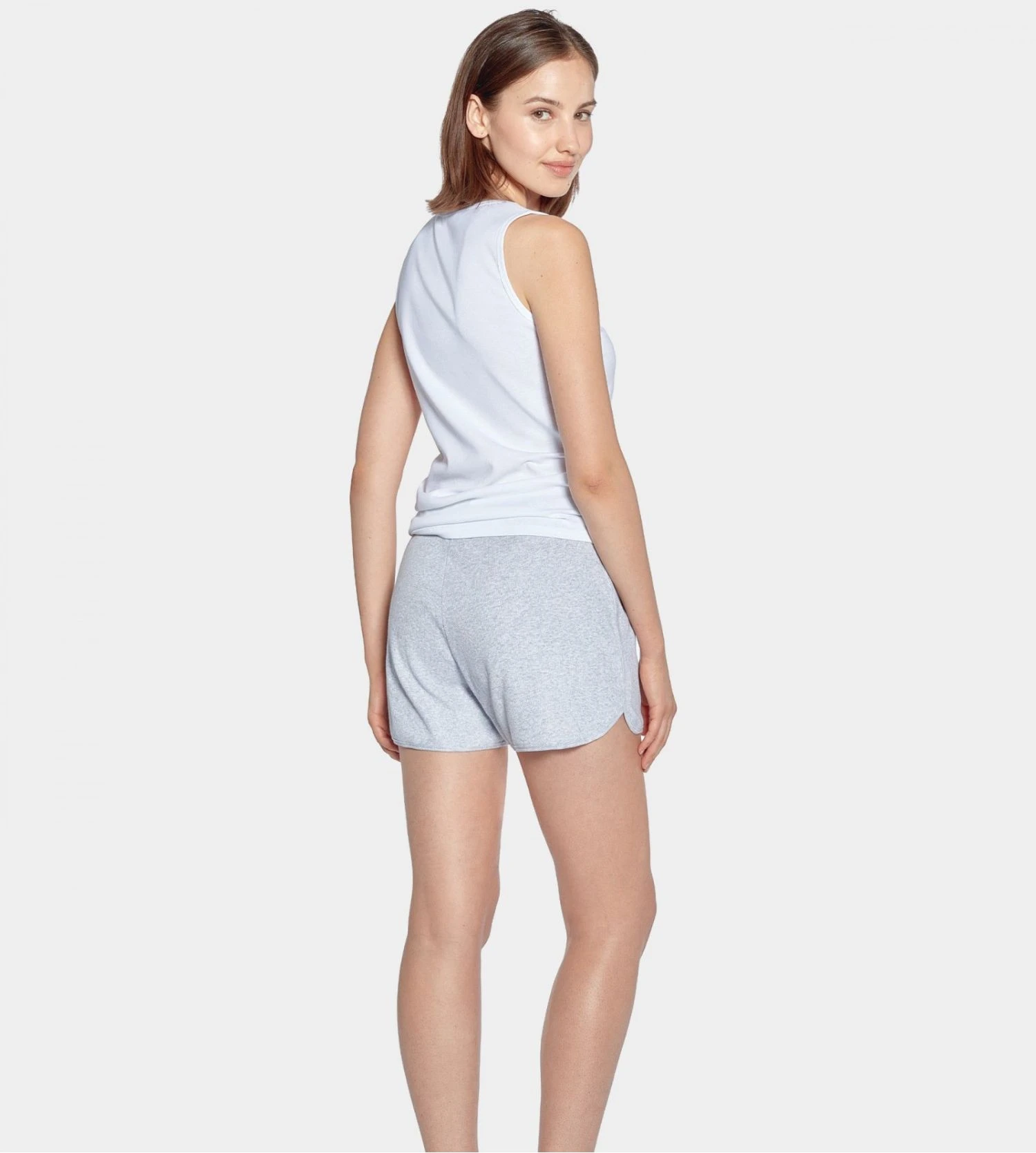 Eden Park Pyjama Court Blanc - Logo Nœud Papillon Brodé - Ensemble Coton Femme 6 Eden Park Pyjama Court Blanc - Logo Nœud Papillon Brodé - Ensemble Coton Femme – Image 4