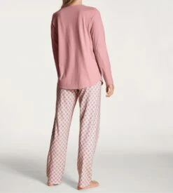 Calida Pyjama Femme Boutonné Lovely Nights Rose Bud -Lingerie Sipp pyj d boutonne 251 rose bud rose 5