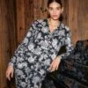 Calida Pyjama Femme Droit Moonlight Dreams Imprimé Noir -Lingerie Sipp pyj d ent bt droit 807 black print
