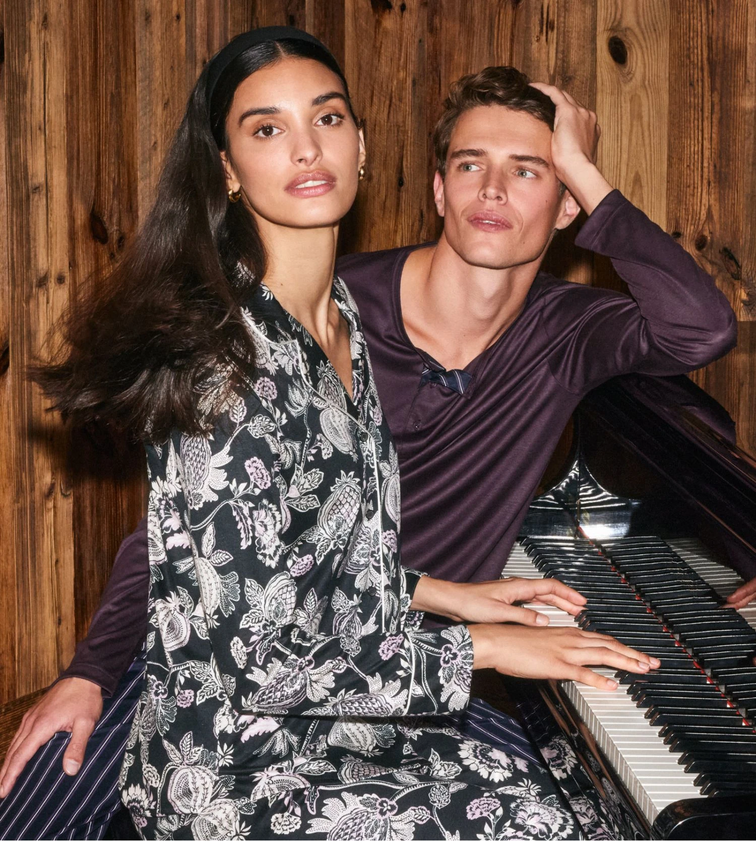 Calida Pyjama Femme Moonlight Dreams Imprimé Noir - Ensemble en Modal et Soie Coupe Droite 8 Calida Pyjama Femme Moonlight Dreams Imprimé Noir - Ensemble en Modal et Soie Coupe Droite – Image 6