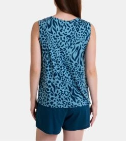 Pyjama Court Massana Sans Manches Bleu Pétrole – Ensemble Short Coton & Modal Imprimé Animalier 8 Pyjama Court Massana Sans Manches Bleu Pétrole – Ensemble Short Coton & Modal Imprimé Animalier -Lingerie Sipp pyj dame court sm 295 couleur d huile bleu 2