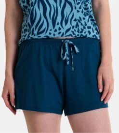 Pyjama Court Massana Sans Manches Bleu Pétrole – Ensemble Short Coton & Modal Imprimé Animalier 9 Pyjama Court Massana Sans Manches Bleu Pétrole – Ensemble Short Coton & Modal Imprimé Animalier -Lingerie Sipp pyj dame court sm 295 couleur d huile bleu 3