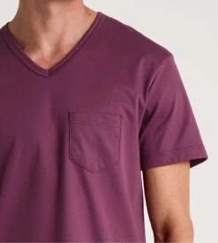 Calida Pyjama Court Homme Relax Streamline 3 Mulberry Red -Lingerie Sipp pyj h court v 268 mulberry red 5