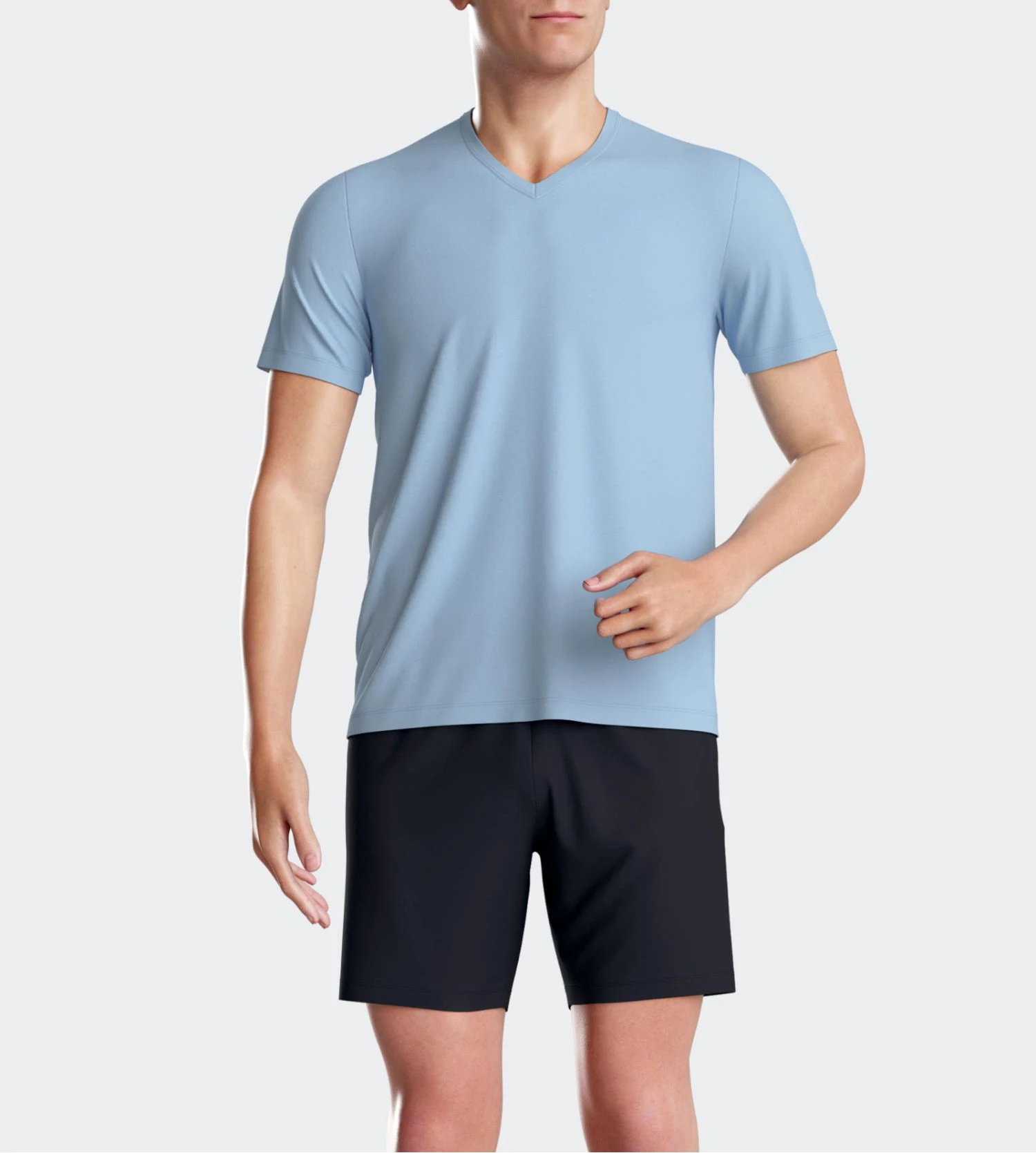 Eden Park Pyjama Court Homme Ciel 5 Eden Park Pyjama Court Homme Ciel – Image 3