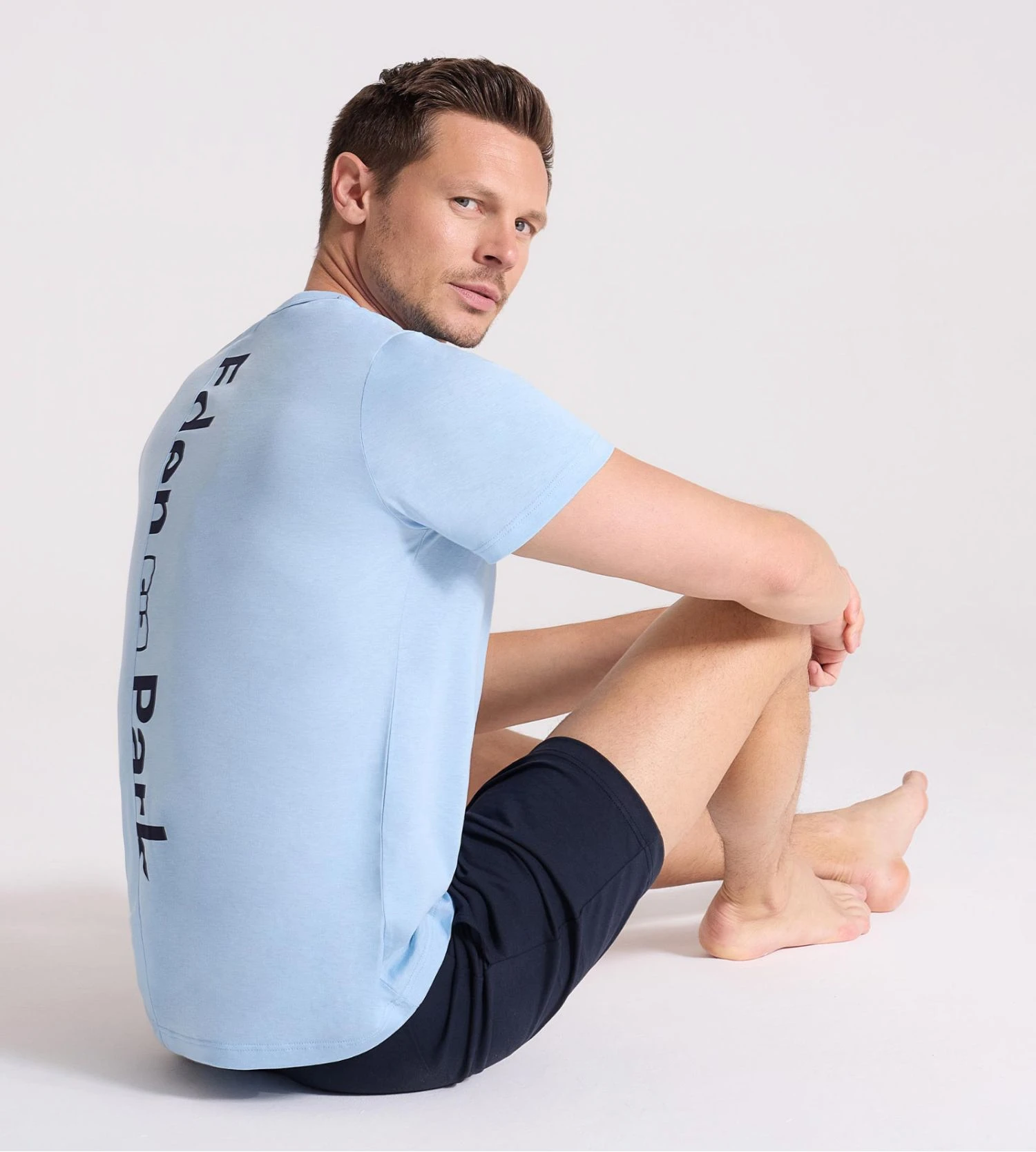 Eden Park Pyjama Court Homme Ciel 3 Eden Park Pyjama Court Homme Ciel