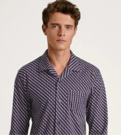 Calida Pyjama Long Boutonné Homme Relax Imprint Mars Red 13 Calida Pyjama Long Boutonné Homme Relax Imprint Mars Red -Lingerie Sipp pyj h entboutonne long mars red 5