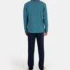 Massana Pyjama Long Boutonné Homme Bleu Chiné – Ensemble de Nuit Classique en Maille Douce 1 Massana Pyjama Long Boutonné Homme Bleu Chiné – Ensemble de Nuit Classique en Maille Douce -Lingerie Sipp pyj h long ent bout x52 bleu chine bleu