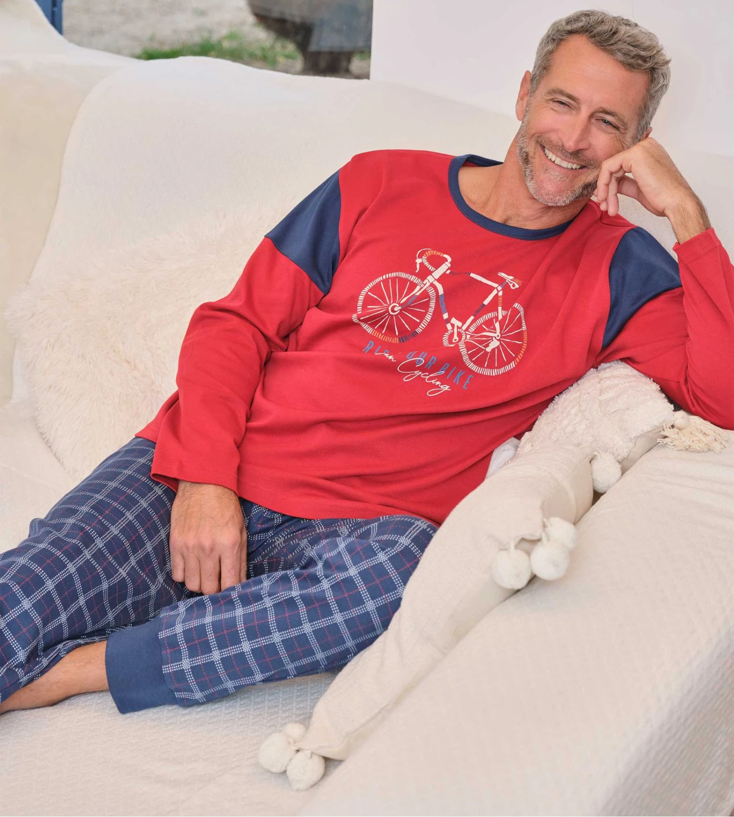 Pyjama Long Pour Homme Interlock Rouge 3 Pyjama Long Pour Homme Interlock Rouge