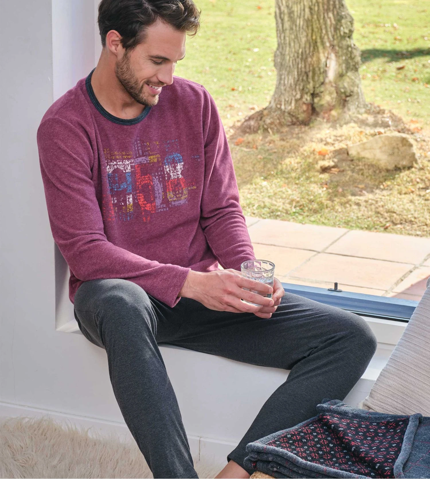 Pyjama Polaire Homme Grenat 3 Pyjama Polaire Homme Grenat