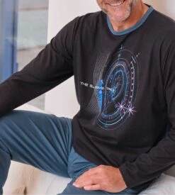 Pyjama Long Homme Noir